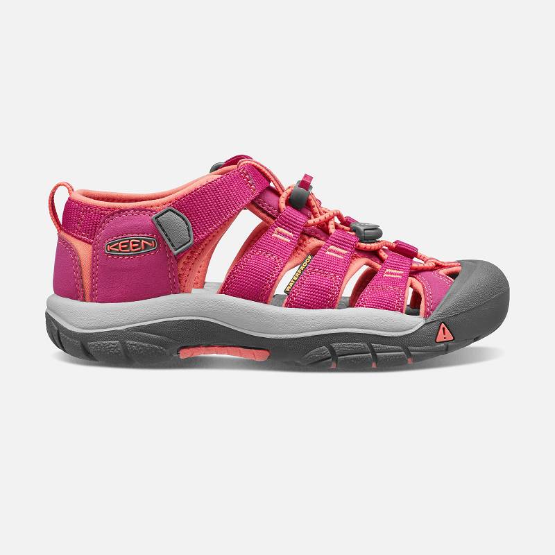 Keen Newport H2 Trekkingsandalen Kinder DE-13940 Very Berry/Fusion Coral - Keen Kinderschuhe Rosa